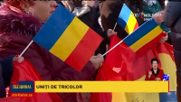 VIDEO. În satul Gura Galbenei, români de pe ambele maluri ale Prutului au marcat Mica Unire