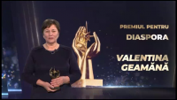 Gala TVR MOLDOVA: Premiul pentru Diaspora oferit preşedintei Asociaţiei Obşteşti „Helmut Wolf”, Valentina Geamănă