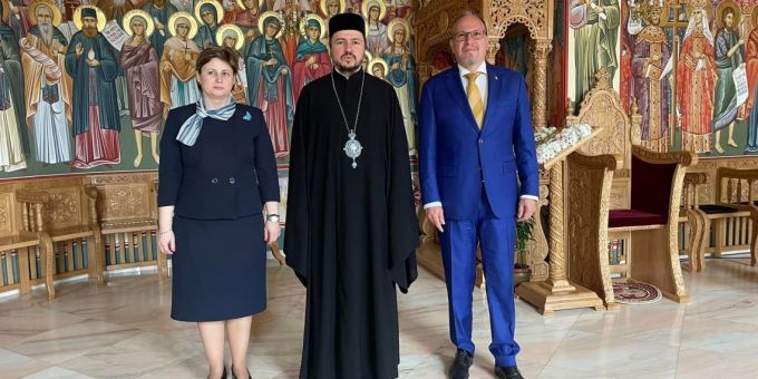 Ambasadorul României în Republica Moldova, vizită la Episcopia Basarabiei de Sud