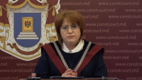 VIDEO. Briefing de presă susţinut de preşedintele Curţii Constituţionale a R. Moldova, Domnica Manole, după şedinţa CCM
