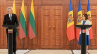 VIDEO. Preşedintele Republicii Lituania la Chişinău: "Este inacceptabil ceea ce se întâmpă în regiunea transnistreană, având în vedere că războiul deja are loc în Ucraina"